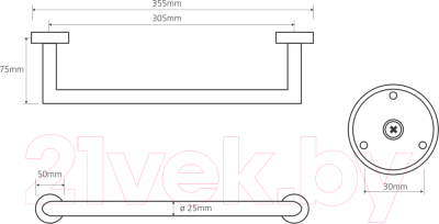 Поручень Bemeta Omega 104307611