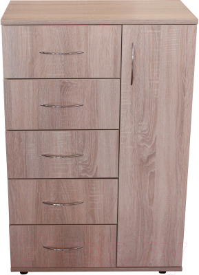 Тумба Компас-мебель КС-008-06Д1 (дуб сонома светлый) - фото