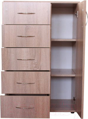 Тумба Компас-мебель КС-008-06Д1 (дуб сонома светлый)