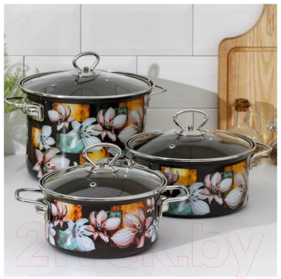 Набор кастрюль КМЗ Адель 5 1 Элит