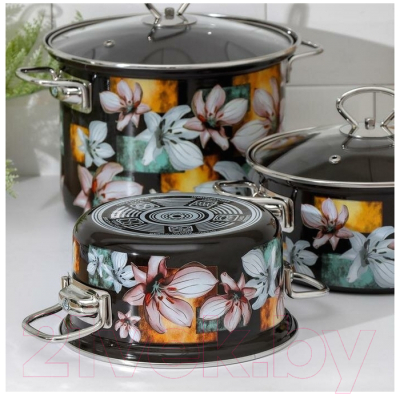 Набор кастрюль КМЗ Адель 5 1 Элит