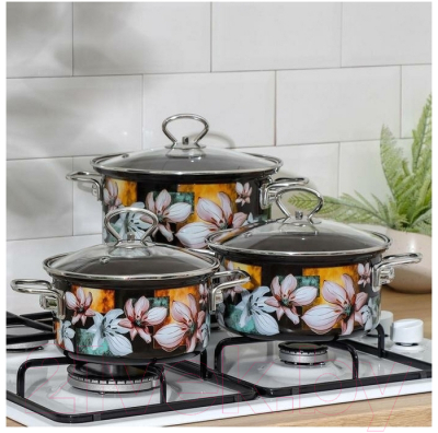 Набор кастрюль КМЗ Адель 5 1 Элит