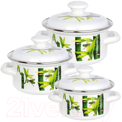 Набор кастрюль КМЗ Бамбук 1 - фото