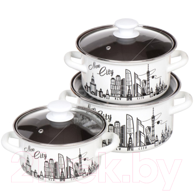 Набор кастрюль КМЗ Новый город 1 Экстра - фото