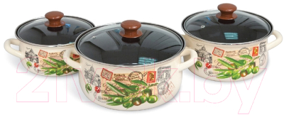 Набор кастрюль КМЗ Римские каникулы Экстра - фото