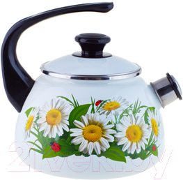Чайник со свистком КМЗ 43604-102/6 (белый) - фото