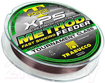 Леска монофильная Trabucco T-Force Xps Method Feeder 0.20.мм 150м / 053-96-200 - фото