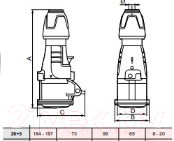 Розетка переносная Legrand 90106