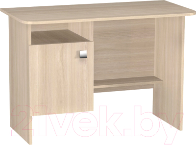 Письменный стол Премиум С дверкой (шимо светлый) - фото