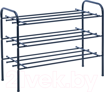 Полка для обуви Импэкс Leset Комо 3 (черный) - фото