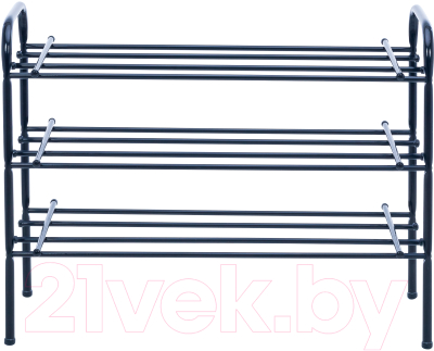 Полка для обуви Импэкс Leset Комо 3 (черный)