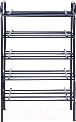 Полка для обуви Импэкс Leset Комо 5 (черный)