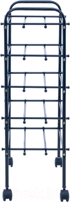 Полка для обуви Импэкс Leset Комо 5 с колесами (черный)