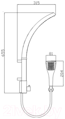 Душевая система Potato P3544-5