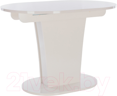 Обеденный стол Импэкс Leset Флер (бежевый глянец) - фото