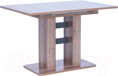 Обеденный стол Импэкс Leset Гранд (дуб сакраменто/антрацит) - фото