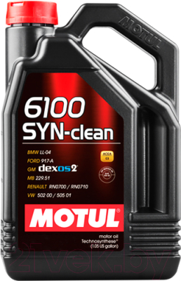Моторное масло Motul 6100 Syn-Clean 5W30 / 107948 - фото