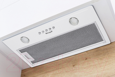 Вытяжка скрытая Weissgauff Alpha 60 PB WH