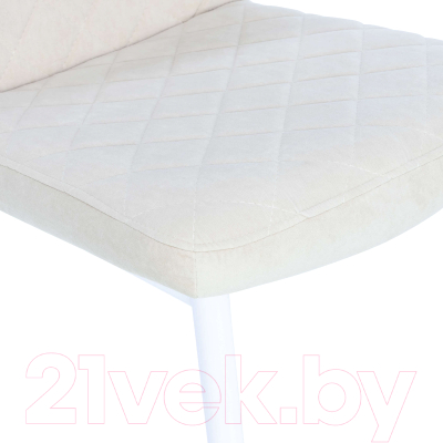 Стул Импэкс Leset Шейл (белый/велюр песочный)