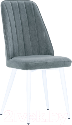 Стул Импэкс Leset Дрим (белый/велюр серый) - фото