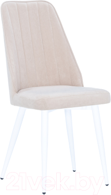 Стул Импэкс Leset Дрим (белый/велюр бежевый) - фото