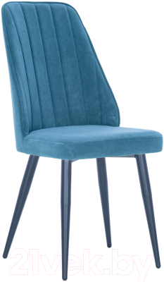 Стул Импэкс Leset Дрим (черный/велюр морская волна) - фото