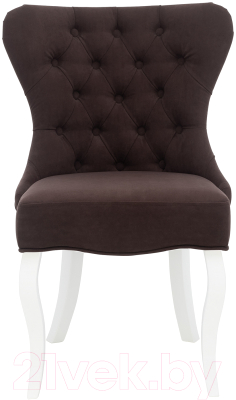 Стул Импэкс Leset Один (белая эмаль/велюр шоколадный 04)