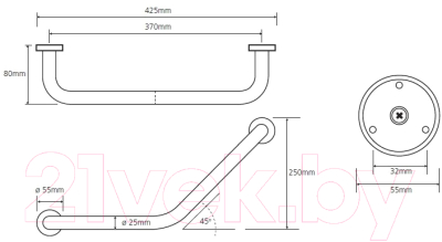 Поручень Bemeta 106107021