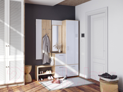 Зеркало Премиум Веста (дуб сонома/белый)