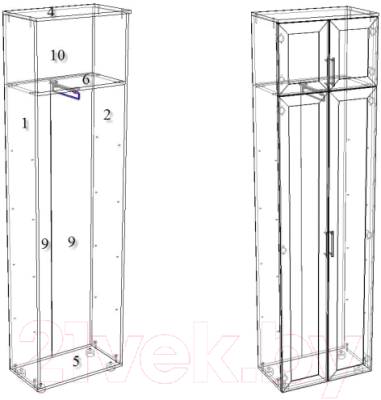 Шкаф Премиум Виктория