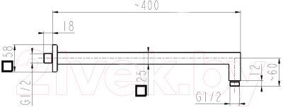 Излив Armatura KFA 835-040-00-BL