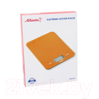 Кухонные весы Atlanta АТН-6197 (оранжевый)