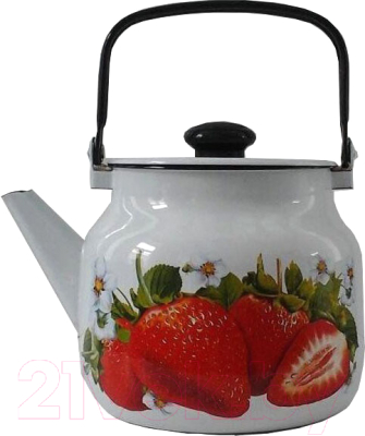 Чайник Лысьвенские эмали Сочная клубника 2713П2/4 - фото