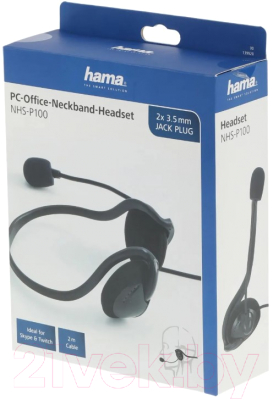 Наушники-гарнитура Hama NHS-P100 / 00139920