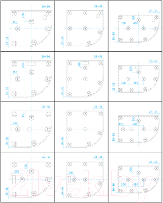 Ножки опорные RGW 03230111-31