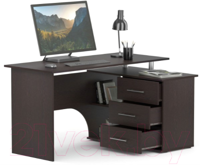 Письменный стол Сокол-Мебель КСТ-09 (правый, венге)