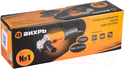 Угловая шлифовальная машина Вихрь УШМ-125/1100A (72/12/11)
