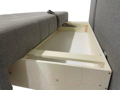 Диван ФорестДекоГрупп Милан 1 (Lux 05, рогожка светло-серый)