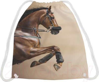 Мешок для обуви JoyArty Смелая лошадь / bpa_16153 - фото