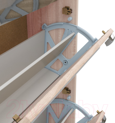 Тумба для обуви Импэкс Leset Эдит 5S (дуб санома)