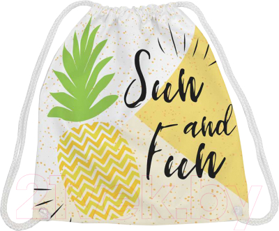 Мешок для обуви JoyArty Яркий ананас / bpa_77448 - фото