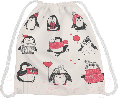 Мешок для обуви JoyArty Выбери своего пингвина / bpa_290618 - фото