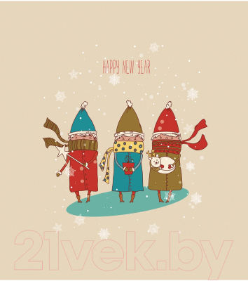 Мешок для обуви JoyArty Новогодняя прогулка / bpa_290622