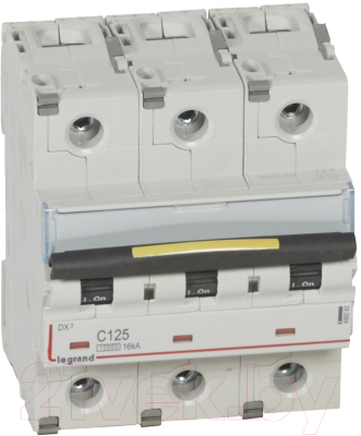 Выключатель автоматический Legrand DX3 3P C 125A 16kA 4.5M / 409282 - фото
