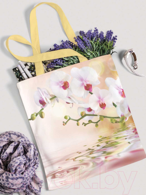 Сумка-шоппер JoyArty Нежная орхидея / bsh_2601 - фото