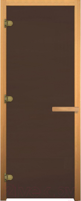 Стеклянная дверь для бани/сауны Doorwood 190x70 GB - фото