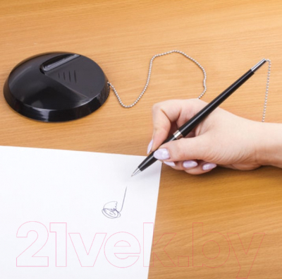 Ручка шариковая Brauberg Стенд-Пен Блэк2 / 141347