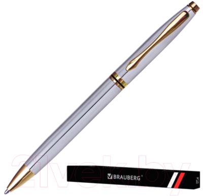 Ручка шариковая Brauberg De Luxe Silver / 141414