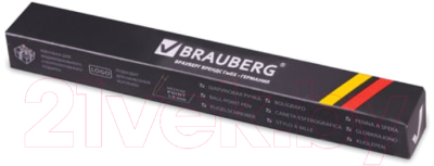 Ручка шариковая Brauberg Perfect Black / 141416