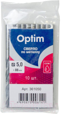 Набор сверл Optim 361050 - фото